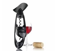Vacu Vin Korkenzieher Twister, Schraubkorkenzieher, Korkendreher, Flaschenöffner, Kunststoff, Metall, Schwarz, 68814606