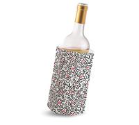 Vacu Vin Manchon pour refroidisseur de vin - Édition Keith Haring - Manchon en gel refroidit le vin en quelques minutes - Pas de glace nécessaire - Convient aux bouteilles de vin standard