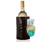 Vacu Vin Rafraîchisseur Flexible - Réutilisable - Noir - Chaussette Réfrigérante pour Bouteilles Standard - Refroidissement Efficace