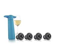 Vacu Vin Original Saver Bouchon de bouteille de vin - Avec 4 bouchons sous vide - Bouchon de conservation de vin avec pompe pour vin rouge ou blanc - Accessoires de vin pour garder le vin frais