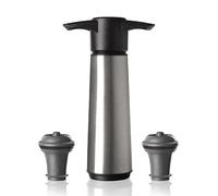 Pompe mise sous vide VACUVIN - En acier brossé - Avec 2 bouchons