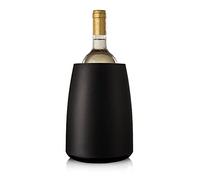 Vacu Vin Rafraîchisseur à vin en acier inoxydable réutilisable pour bouteilles – Noir
