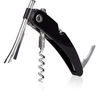 Vacu Vin Single Pull Kellnermesser, Korkenzieher, Flaschenöffner, Kunststoff, Edelstahl, Schwarz, 68854606