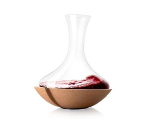 Vacu Vin Swirling Carafe Décanteur à vin en cristal, Claire