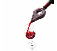 Vacu Vin Weinbelüfter Grau, Aufsteck-Belüfter, Wein-Ventil, Ausgießer, Kunststoff, Grau, 1854660