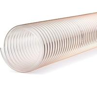 VACUFLEX PU 400 C ECO - Tuyau d'aspiration PU avec paroi de 0,4 mm d'épaisseur - 3 m de long - ID120 mm - Résistant aux microbes et à l'hydrolyse