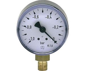 vacuometre diametre 50, 1/8" dessous -1-0 bar