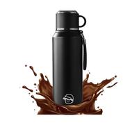 Vacuum Bottle For Hot Drinks,30x8.5cm Leak-Proof Double-Wall Insulated Drinkware Travel-Friendly Lid,Stainless Steel Vacuum Bottle | For Home, Hiking, Biking, Backpacking, Fishing, Picnic, Sports