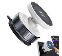 Vacuum Car Mount, Magnetic Mobile Holder, Secure Suction Fix with Multi Angle Position System Function, Heavy Duty Metal Base Build, Minimal Travel Design Style, Phone Stand for Truck and Dashboard