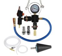Vacuum Cooling System - Radiator Pressure Tester Kit | Oolant Pressure Tester Kit, With Manual Pump And Color-coded Steel Test Cap Adapters, With Toolbox, For Cars Motorcycles Trucks Cooling System