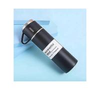 (vacuum cup,black)Vacuum Insulated Flask Stainless Steel Thermo Bottle with Cup for Coffee Tea 500ml Double-Layer StainlessZZ46