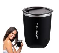 Vacuum Cup Mug, Stainless Steel Insulated, Detachable Thermal Design, Silicone Sealing Ring, Humanized Non-Slip Grip, 1 Piece, Black, Perfect For Travel Necessities