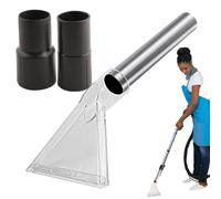 Vacuum Extractor Attachment, Heavy-Duty Transparent Carpet Cleaner Tool, Adorable Wet Dry Upholstery Cleaning Nozzle for Car Detailing and Dust Removal, 30.6x21.1x1 inches