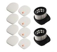 Vacuum Filter Replacement for pour shark IX140 IX141 IX142 Sponge and HEPA Filter Set for pour shark Rocket pour Pro Cordless 4 Sponges 2 Filters for pour shark IZ140 IZ141C IZ142 Vacuum Washable