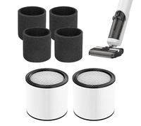 Vacuum Filter Set, High Efficiency Replacement, Suction Power Maintenance Filter Fine Dust Capture Cartridge, for Homeowners Family Post Renovation Cleaning Air Quality Upgrade Kit 7.87x5.91x5.91 in