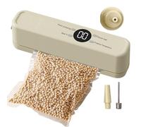 Vacuum Sealer - Automatic Cordless Air Sealing System, Airtight Food Storage Sealer, Grain Storage Vacuum | Food Saver | Rechargeable For Whole Grains Dried Fruit Bread Meat Seafood Chicken