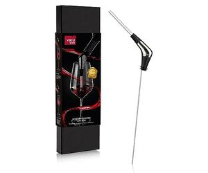VacuVin 18570606 Verseur Lent sans aération, Plastique, Argenté/Noir, S