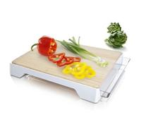 VacuVin Planche à découper avec bac à déchets