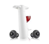 Vacuvin pompe + 2 bouchons - blanc