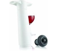 Vacu Vin 08542606 Wine Saver Pompe à Vide avec Bouchon Acier Inoxydable Blanc 18 x 12 x 12 cm