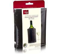 Vacu Vin Rafraîchisseur Flexible - Réutilisable Noir - Chaussette Réfrigérante pour Bouteilles Standard