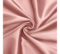 VACVELT Tissu en satin de soie brillant et doux, 152,4 cm de large, or rose pour robe de mariée, décorations de mariage, artisanat, couture, drapé (1,8 m)