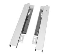 VADANIA Glissière de tiroir sous plan de 550 mm, push-to-open, capacité de charge 40 kg, extension totale triple, guidages de tiroirs invisibles 450 mm, 1 paire