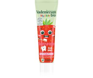 Vademecum BIO Strawberry dentifrice pour enfants sans fluorure fraise 50 ml