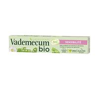 Vademecum Dentifrice Sensibilité Menthe et Huile Essentielle de Clou de Girofle, Certifié Bio, 99% d'Ingrédients d'Origine Naturelle, 75ml