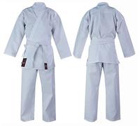 Vader Sports Adulte étudiant Karaté Costume Karaté Blanc Uniforme Poly/Coton étudiant Gi inc Ceinture Blanche Gratuit M/W Pré-rétréci - 4/170cm Medium
