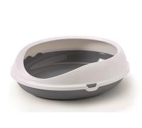 Vadiergran Litière pour chat "Figaro" 55 x 48,5 x 15,5 cm gris