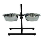 Vadigran Bar Avec 2 Mangeoires Inox - 2 X 1570 Ml - Pour Chien