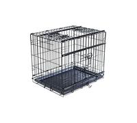 VADIGRAN Cage de Transport Pliable pour Chiens Commodité et Portabilité, Noir Premium, 61x46x51 cm