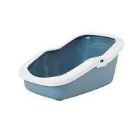 Vadigran litière pour chat avec rebord "Aseo" bleu grès 56 x 39 x 27,5 cm
