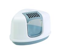 Vadigran litière pour chat "NESTOR CORNER" 58,5 x 45,5 x 40 cm gris / blanc