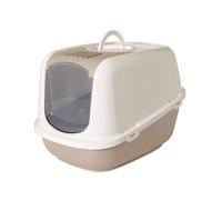 Vadigran litière pour chat "NESTOR JUMBO" moka - blanc 66,5 x 48,5 x 46,5 cm