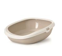 Vadigran litière pour chats "Gizmo Large" 52 x 39,5 x 15 cm moka / blanc