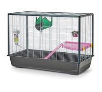 Vadigran Savic Cage pour Petits Animaux Rongeur Zeno Knockdown Chromé 100 X 50 X 70 cm