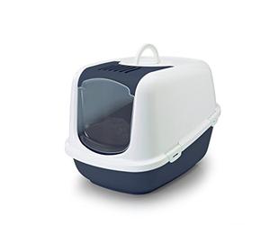 Vadigran Savic Maison de Toilette pour Chat Nestor Jumbo Blanc/Bleu 66 X 48 X 46 cm