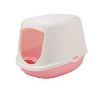 Vadigran Savic Maison Toilette en Duchesse pour Chat Blanc/Rose 44,5 x 35,5 x 32 cm