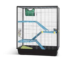 Vadigran Savic Zeno 3 Empire Cage Grand pour Rongeur Chrome 100 x 50 x 116 cm