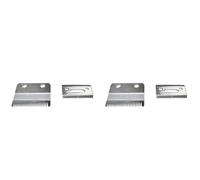 Vadillo Lot de 4 lames de rechange pour barbe, tondeuse électrique de rechange pour tondeuse électrique Argenté