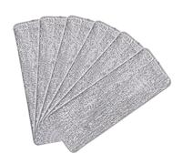 Vadillo Lot de 6 têtes de rechange plates en microfibre lavables pour serpillères humides/sèches, réutilisables, compatibles avec les serpillères grises