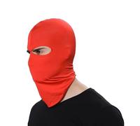 VADO VLTRA Cagoule à 2 trous en lycra - Protection solaire multifonction - Pour moto, ski, chasse, cyclisme, bonnet et vélo, rouge, 58