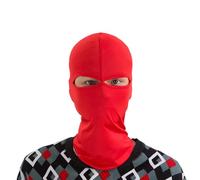 VADO VLTRA Cagoule rouge, masque d'hiver pour moto, vélo, ski, protection UV, doublure coupe-vent pour l'extérieur, garde au chaud en lycra pour homme et femme, couvrant tout le cou, Rouge, Taille