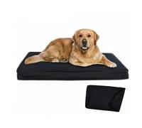 VADO VLTRA Housse de protection pour lit pour chien et chat en tissu Oxford lisse, imperméable et anti-poussière lavable avec fermeture éclair dissimulée (noir, 137 x 92 x 10 cm)