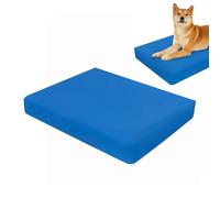 VADO VLTRA Housse de protection pour lit pour chien et chat en tissu Oxford lisse, imperméable et anti-poussière lavable avec fermeture éclair dissimulée (bleu, 102 x 69 x 10 cm)