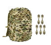 VADO VLTRA Housse de sac à dos en maille de camouflage, respirante et imperméable de 60 L pour sac à dos tactique, chasse, tir (demi-cercle CP)