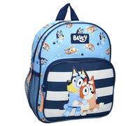 VadoBag Sac à dos enfant BLUEY & BINGO Hug chien – 2 compartiments – Bleu/bleu clair 29x23x8 cm