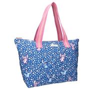 Vadobag Disney Lilo et Stitch et Angel Famous Floral - Grand sac à provisions - Dimensions 48 x 32 x 14 cm - Bleu, bleu